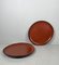Showa Era Trays in Red Lacquerware, Japan, 1930s, Set of 2 14