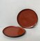 Showa Era Trays in Red Lacquerware, Japan, 1930s, Set of 2, Image 2