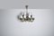18-Arm Brass and Opaline Glass Tulip Chandelier from Fog & Mørup, 1950s, Image 3