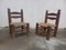 Niedrige Vintage Stühle von Charles Dudouyt, 1950er, 2er Set 22