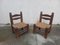 Low Vintage Chairs by Charles Dudouyt, 1950s, Set of 2 1