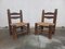 Low Vintage Chairs by Charles Dudouyt, 1950s, Set of 2 2