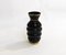 Kleine belgische Art Deco Vase aus opakem schwarzem Glas von Boom, 1920er 8