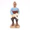 Tintin and Milou Figurine in Carved and Painted Wood, 1980s, Image 2