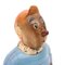 Tintin and Milou Figurine in Carved and Painted Wood, 1980s, Image 7