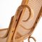 Rocking Chair en Bois Courbé et Paille de Vienne, Italie, 1970s 11