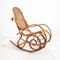 Bentwood and Vienna Straw Rocking Chair, Italy, 1970s 1