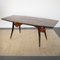 Table in Walnut with Black Lacquered Wood Structure, 1960s 2