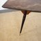 Table in Walnut with Black Lacquered Wood Structure, 1960s 4