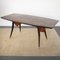 Table in Walnut with Black Lacquered Wood Structure, 1960s 3