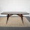 Table in Walnut with Black Lacquered Wood Structure, 1960s 14