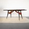 Table in Walnut with Black Lacquered Wood Structure, 1960s 11