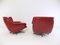 Fauteuils 802 en Cuir Rouge par Werner Langenfeld pour Esa, 1960s, Set de 2 13