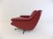Red Leather 802 Armchairs by Werner Langenfeld for Esa, 1960s, Set of 2 21