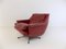 Red Leather 802 Armchairs by Werner Langenfeld for Esa, 1960s, Set of 2, Image 19