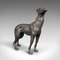 Vintage French Greyhound Figure in Bronze, 1930 2