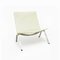 PK22 Lounge Chair in Brushed Steel and Cream Leather by Poul Kjærholm for Fritz Hansen, 1990s 1