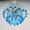 Murano Glass Waterfall Ceiling Chandelier, 1970s 4