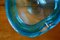 Cenicero Piriform de cristal de Murano azul, Imagen 5
