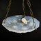 Art Deco Ceiling Lamp in Opaline Glass, 1920s-1930s 6