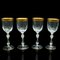 Art Deco Gilt Wine Glasses, France, 1920s, Set of 4, Image 1