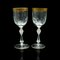 Art Deco Gilt Wine Glasses, France, 1920s, Set of 4 3