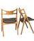 Modell Ch 29 Sawbuck Stuhl aus Eiche & schwarzem Leder von Hans J. Wegner für Carl Hansen & Søn, 1960er 5