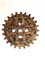 Large Japanese Wooden Cogwheel, 1920s 1