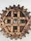 Large Japanese Wooden Cogwheel, 1920s 2