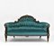 Victorian Ebonised and Gilt Bronze Velvet Sofa, 1860s 1