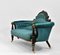 Victorian Ebonised and Gilt Bronze Velvet Sofa, 1860s 2