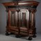 Baroque Cabinet Amsterdam Schapp, 5 Ebonized Columns, Pillow Fillings, Carved Chapters - Doors - Cornice, Secret Compartment, on High Feet, 1880, Image 70