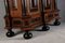Mueble barroco Amsterdam Schapp, 5 columnas ebonizadas, relleno de almohadas, capítulos tallados - Puertas - Cornisa, compartimento secreto, 1880, Imagen 47