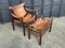 Vintage Hungarian Safari Chair and Ottoman by Arne Norell, 1970, Set of 2 4