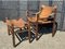 Vintage Hungarian Safari Chair and Ottoman by Arne Norell, 1970, Set of 2 6