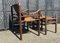 Vintage Hungarian Safari Chair and Ottoman by Arne Norell, 1970, Set of 2, Image 4