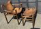 Vintage Hungarian Safari Chair and Ottoman by Arne Norell, 1970, Set of 2 1