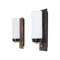 Danish Modern Wall Sconce in Rosewood and Glass from Lyfa, Set of 2 1