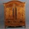 Ancient French Baroque Cabinet Around 1760 Cherry Tree Large Iron Fittings, Church Tree, Carvings, Inserting and Band Performances 5