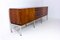 Long Belgian Sideboard in Rosewood and Chrome, 1960s 3