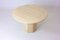Italian Round Dining Table in Travertine, 1970s 5