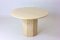 Italian Round Dining Table in Travertine, 1970s 8