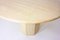 Italian Round Dining Table in Travertine, 1970s 4