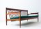 Dänisches Drei-Sitzer Sofa mit Palisander und Smaragdgrünem Bezug, 1960er 2