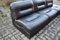 Vintage Modular Living Room Set in Black Leather, 1970s, Set of 7 12