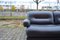 Vintage Modular Living Room Set in Black Leather, 1970s, Set of 7 24