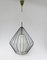 Mid-Century String Ceiling Lamp in Glass and Brass, 1950s 1