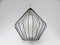 Plafonnier String Mid-Century en Verre et Laiton, 1950s 3