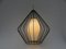 Mid-Century String Ceiling Lamp in Glass and Brass, 1950s 7