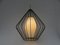 Mid-Century String Ceiling Lamp in Glass and Brass, 1950s, Image 7